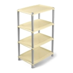 Этажерка универсальная Джета 4 полки слоновая кость С742СЛК (комплект 4 шт)