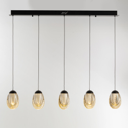 Подвесной светильник MD25090022-5B matt black/champagne