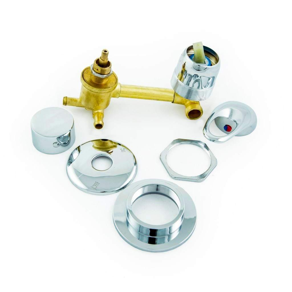 Смеситель для душевой кабины с переключателем на 3 режима 120мм под хомут