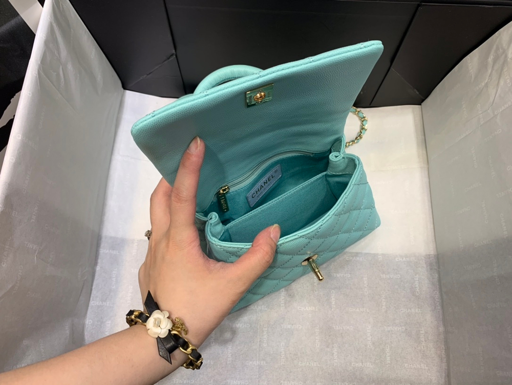 Chane1 Coco Handle Bag 19 cm