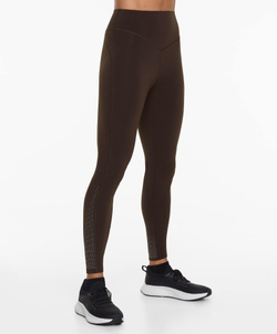 OYSHO Легинсы до щиколотки Compressive Running с высокой посадкой, 65 см, темно-коричневый