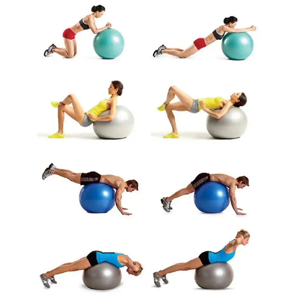 Фитбол Sportage 65 см 800гр с насосом, зеленый