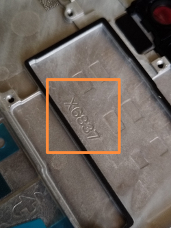 Infinix Hot 40 Pro (X6837) / часть корпуса (рамка дисплея)  (ORIG-SP)