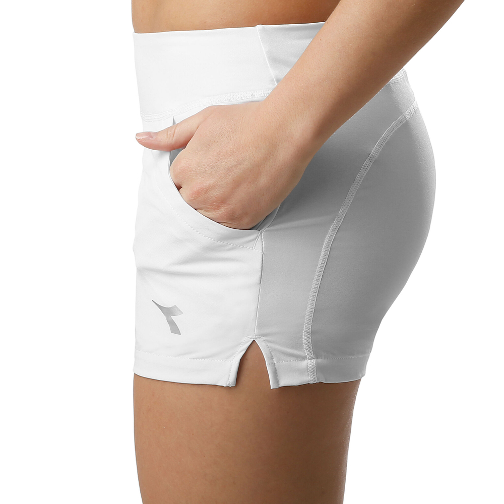 Женские теннисные шорты Diadora Court Shorts Women - White, Grey