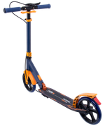 Самокат городской RIDEX Rank 200 мм, ручной тормоз, черный/оранжевый