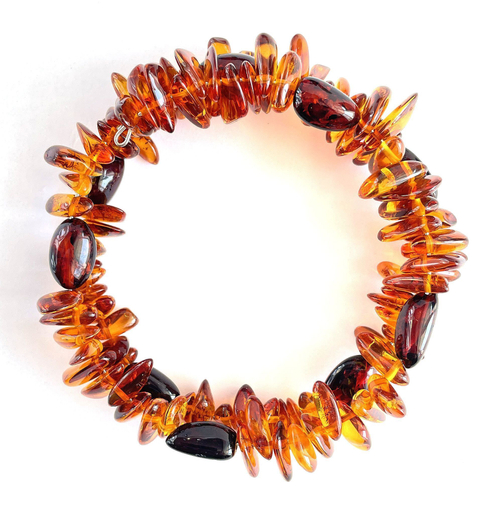 Браслет из натуральных камней женский. Браслет из янтаря натурального