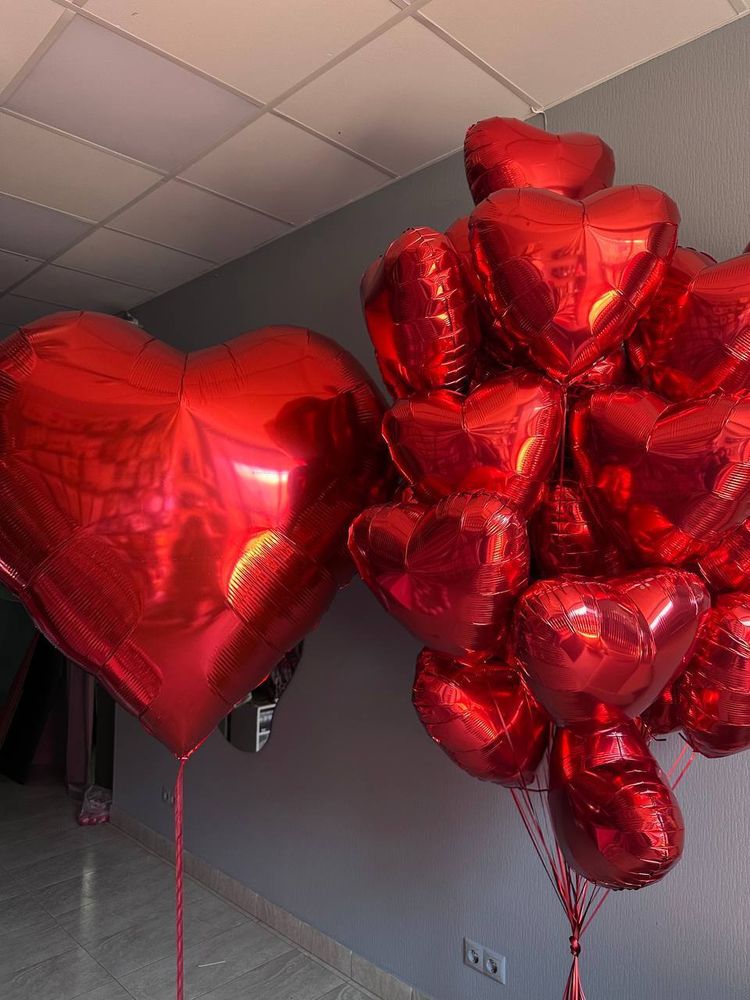 Набор шаров Огромное сердце и охапка нежности