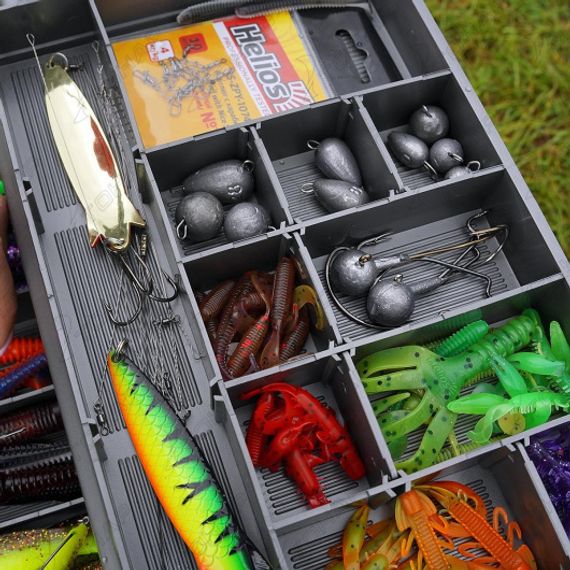 Ящик для снастей NISUS Tackle Box трехполочный зеленый (N-TB-3-G)