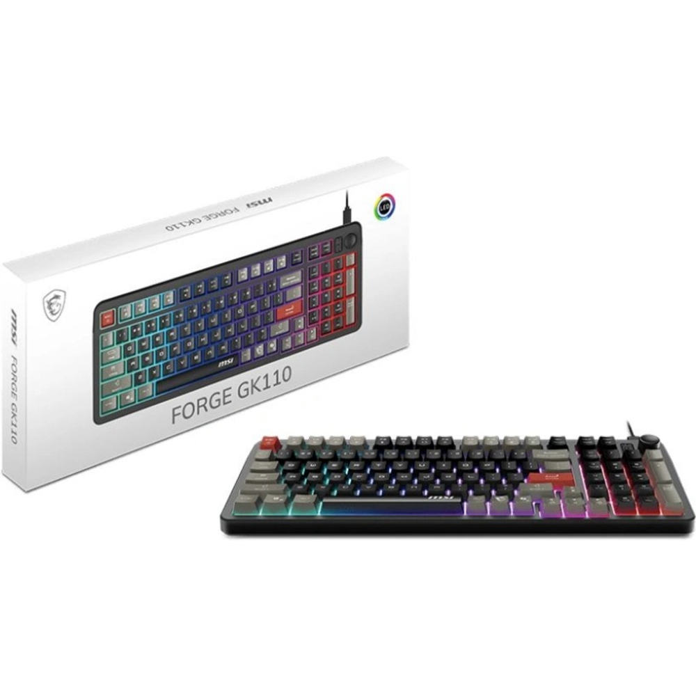 Клавиатура MSI GK110, игровая, USB