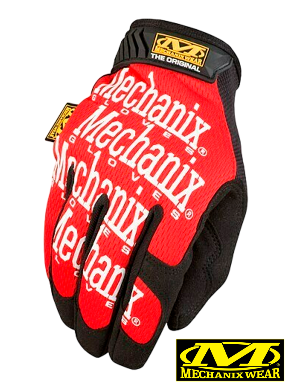 Перчатки полнопалые Mechanix Original (оригинальные). Красный