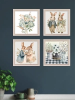 Картины на стену интерьерные на холсте 4 шт