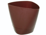 Горшок цветочный 2л Элеганс шоколад