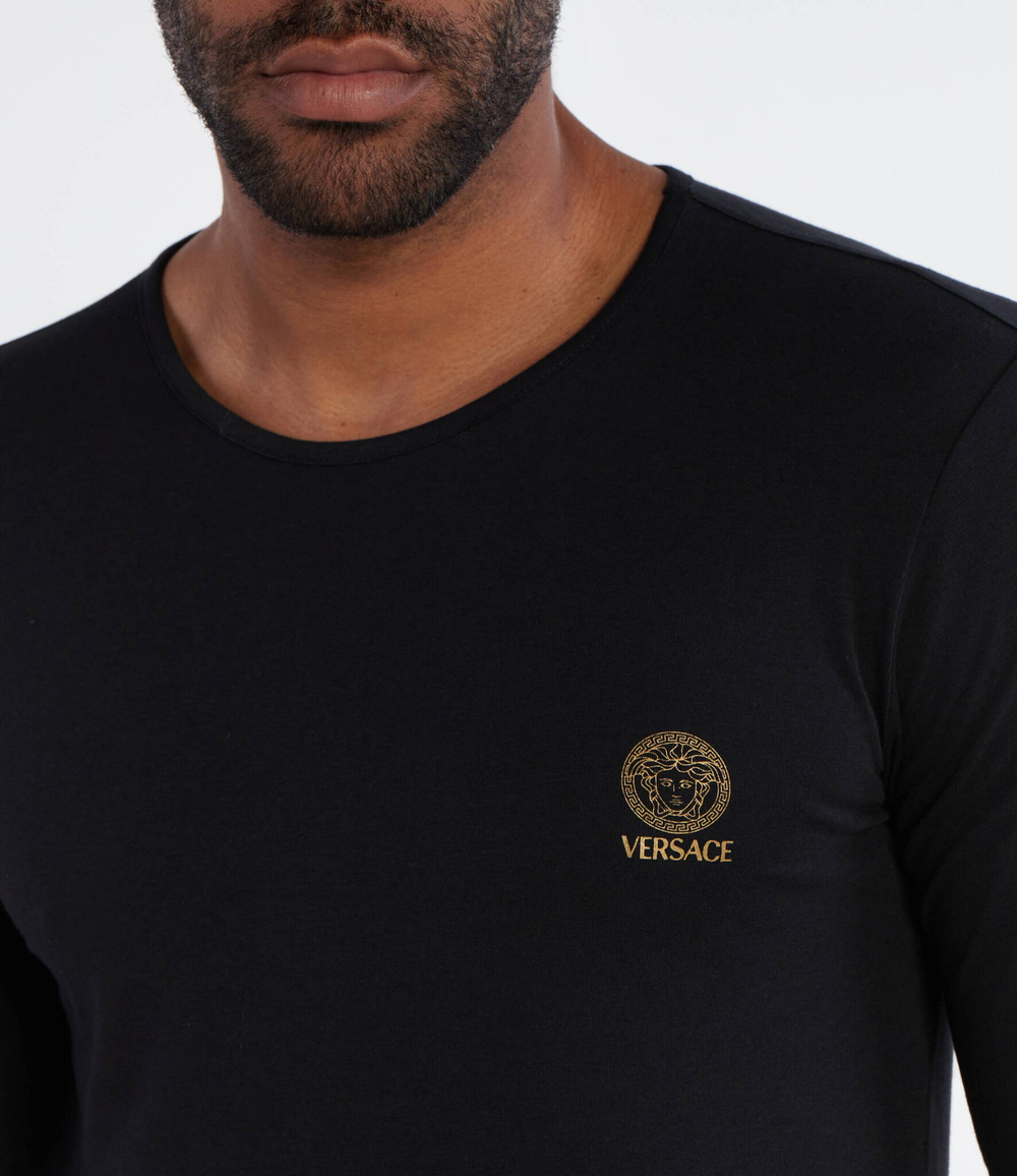 Лонгслив Versace - черный(AUU01007 1A10011)