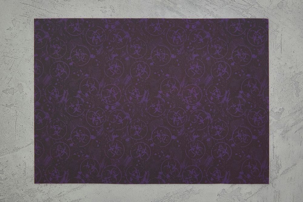 Kydex Toxic Skull black/purple 2,03мм, лист 300x200мм