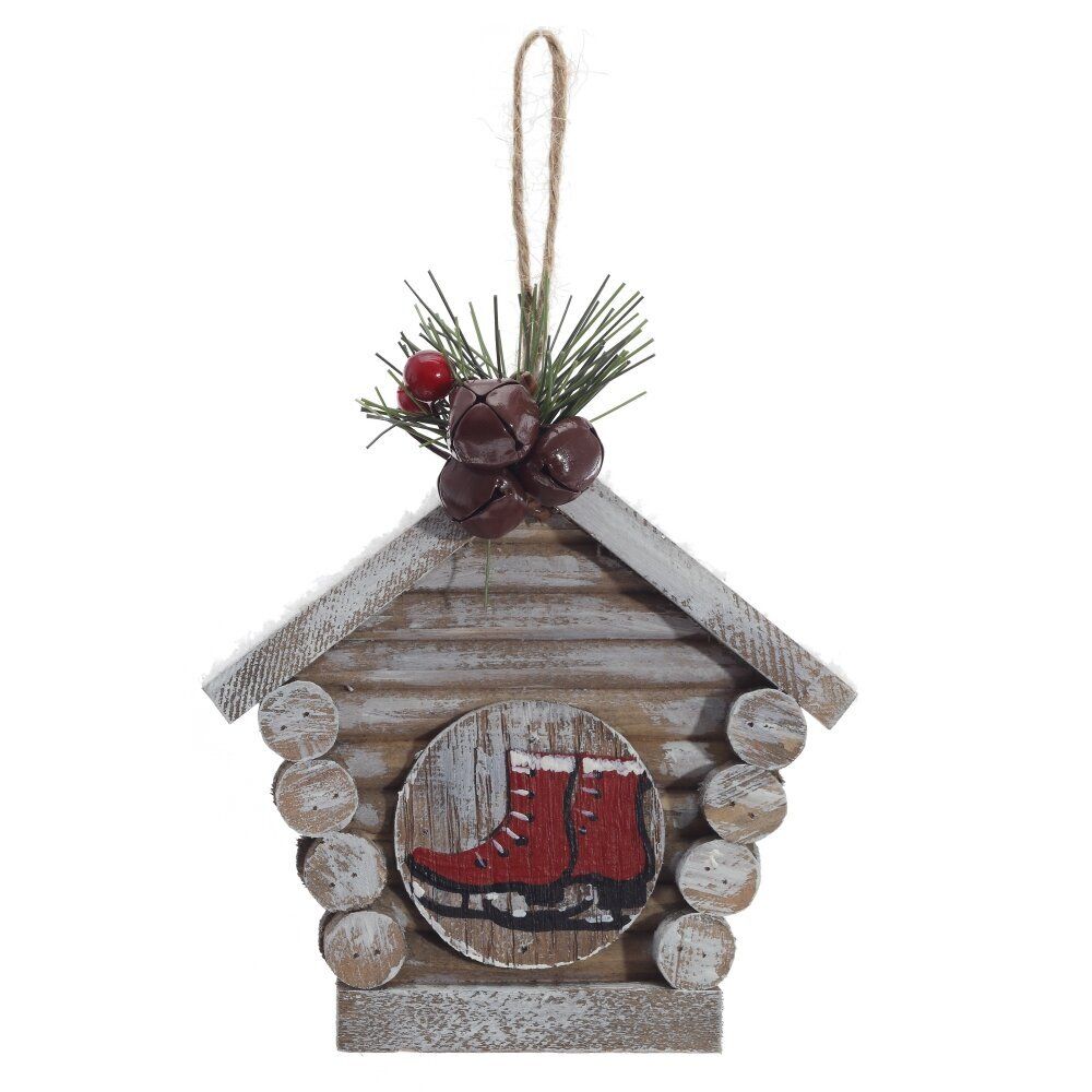 GAEM Изделие декоративное подвесное"Домик", L11 W6 H15 см, 3в.