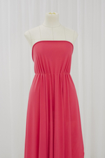 Тонкий хлопковый трикотаж кораллового цвета (135 г/м2)