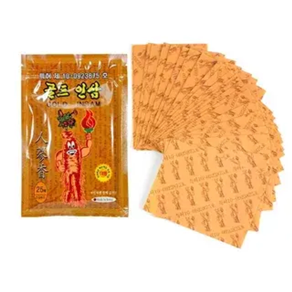 Himena Пластырь от боли с красным женьшенем Himena gold insam pad