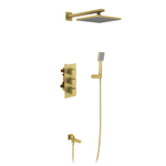Душевая система встроенная с термостатом Tetra-Thermo SX-0199/17SM Золото матовое