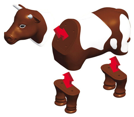 Магнитный конструктор "Смешай и собери". ЖИВОТНЫЕ ФЕРМЫ. Стартовый набор