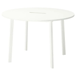 Стол для переговоров круглый - MITTZON IKEA /ИКЕА МИТТЗОН , 120х75 см, белый