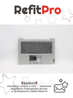 Верхняя панель с клавиатурой (топкейс) для ноутбука Lenovo IdeaPad 1-14ADA05 82GW раскладка - русская, без подсветки, серый (5CB0Z55498), оригинал