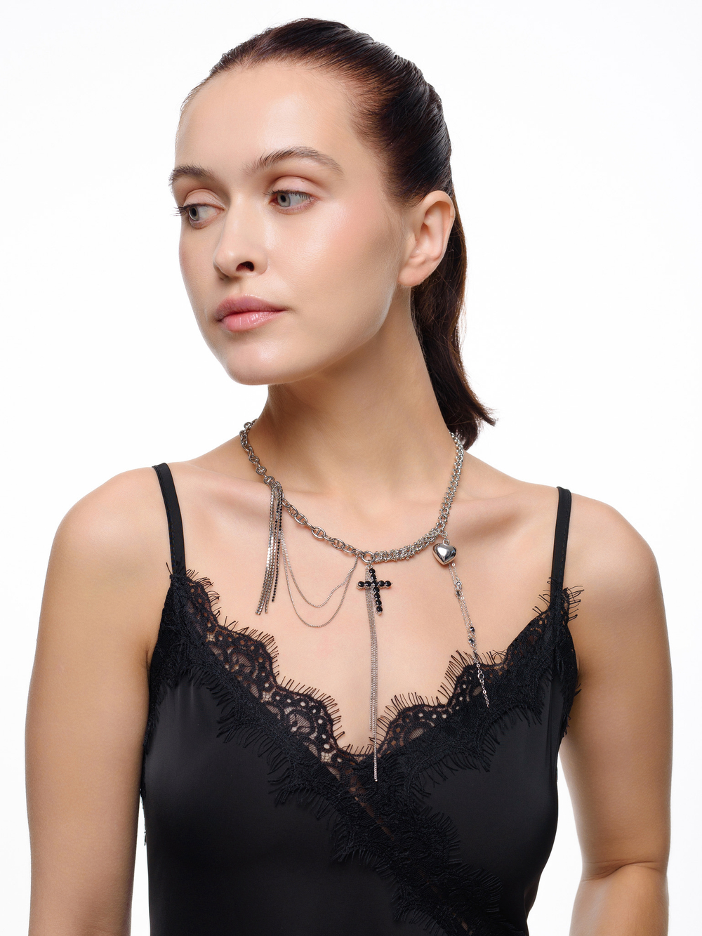 Колье "Cross Metallic Mini"