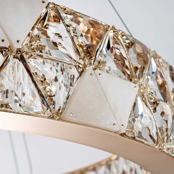 Подвесная светодиодная люстра Modelux Premium ML.6982.800P GD