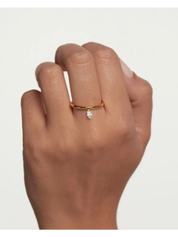 Кольцо женское PDPaola Rain Solitary серебро 925 пробы покрытое золотом 750 пробы AN01-966