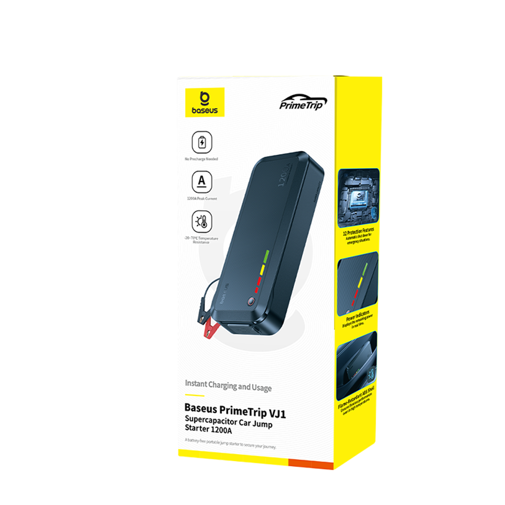 Пусковое устройство Baseus PrimeTrip VJ1 Supercapacitor Car Jump Starter 1200A