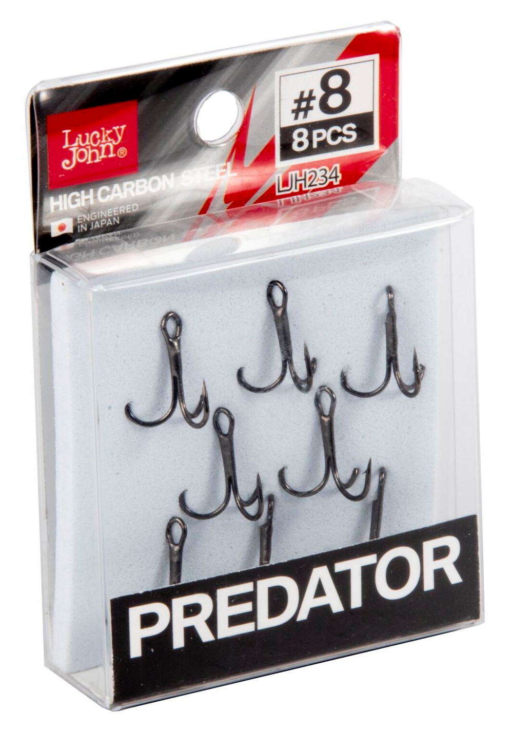 Крючки-тройники LUCKY JOHN Predator LJH234 №8, 8 шт