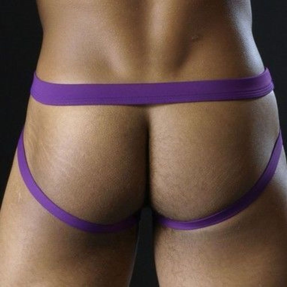 Мужские трусы джоки в сетку Manstore Micropro Plum Jock