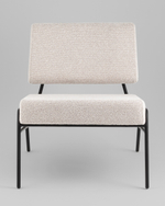 Кресло Теллинг шенилл серо-бежевый