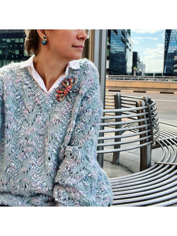 Трикотажная пряжа для вязания MORELINO толстая шишибрики