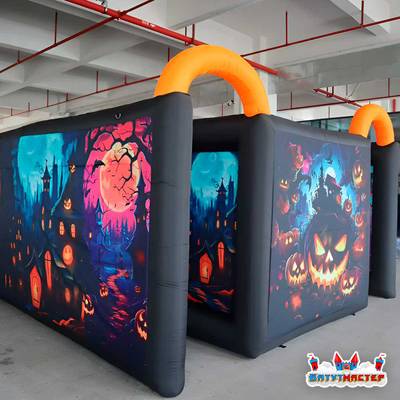 Надувной аттракцион для Хэллоуина «Тыквенный кошмар», 6×6×2 м