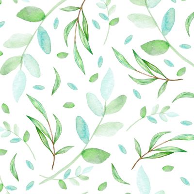 Весенние зеленые листья