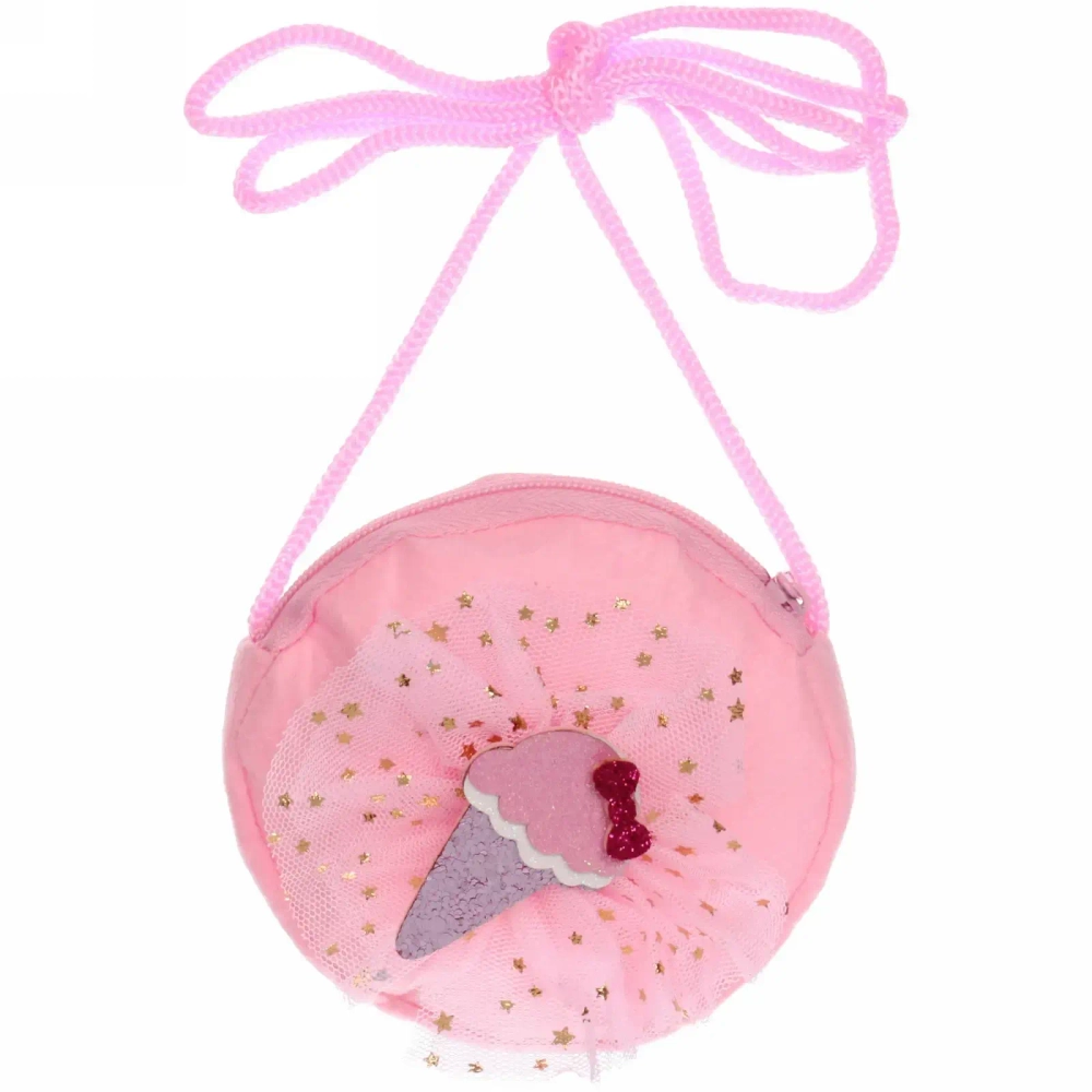 Сумочка детская «Little Fairy - Мороженое», цвет розовый, малиновый, сиреневый, 9см