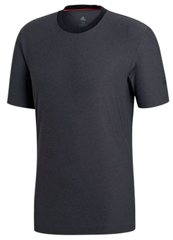 Футболка мужская теннисная Adidas Barricade Tee - black/black heather