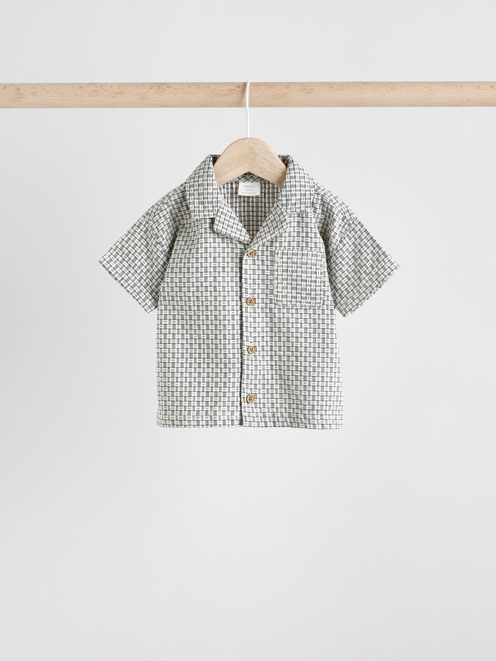 Рубашка и шорты в комплекте для малышей Next AA3-570, Черный, Белый