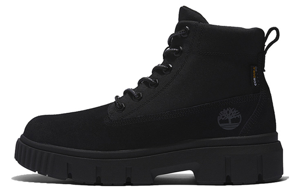 Timberland Leather Abrasion Resistant Crew Outdoor Boots Black
