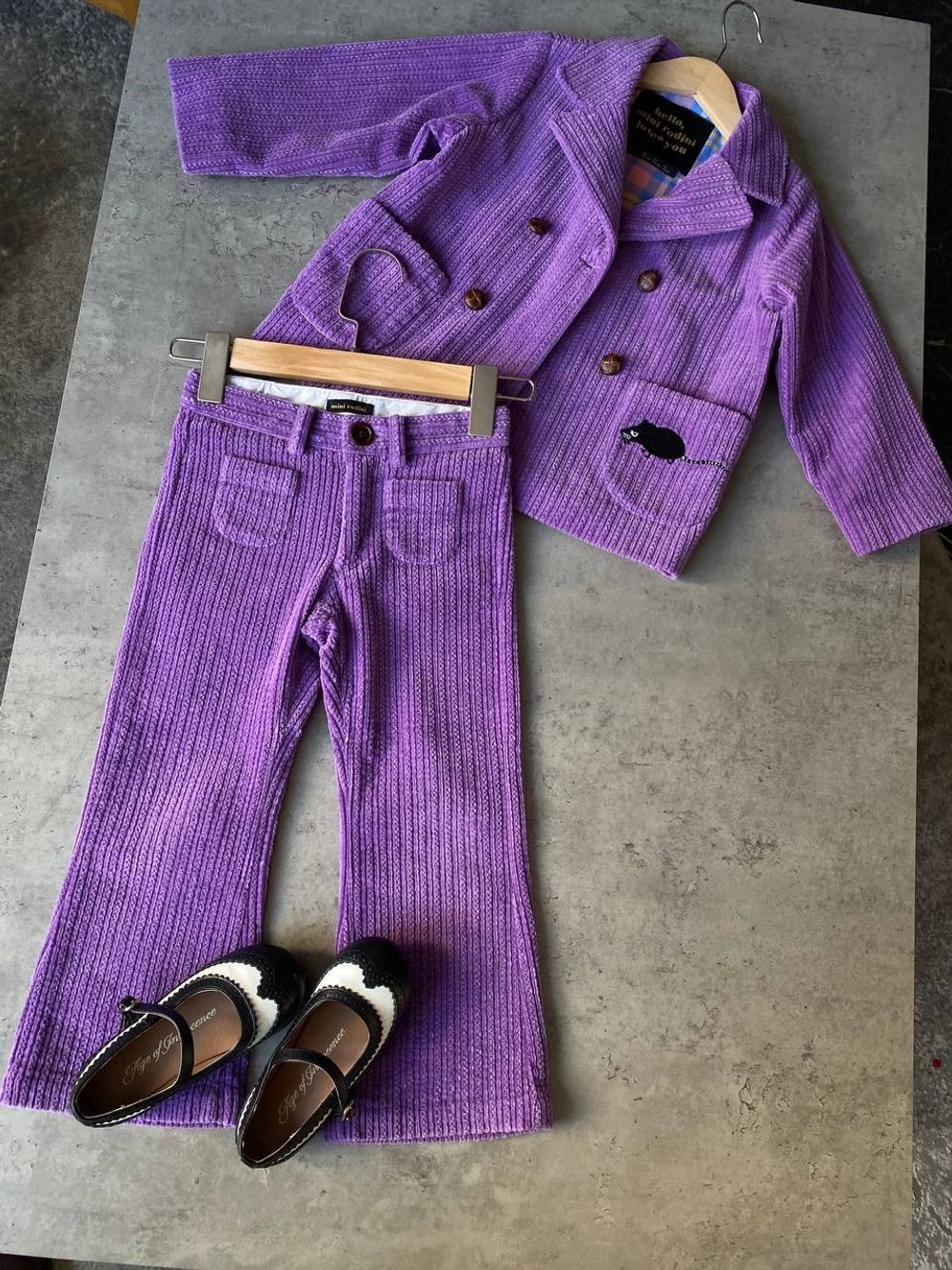 Вельветовый костюм Mini Rodini, 104