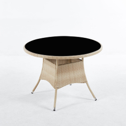 Стол из искусственного ротанга ЭММА «EMMA» (WOOD) D105 см