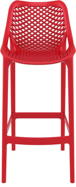 Стул пластиковый барный, Siesta Contract Air Bar 75, красный