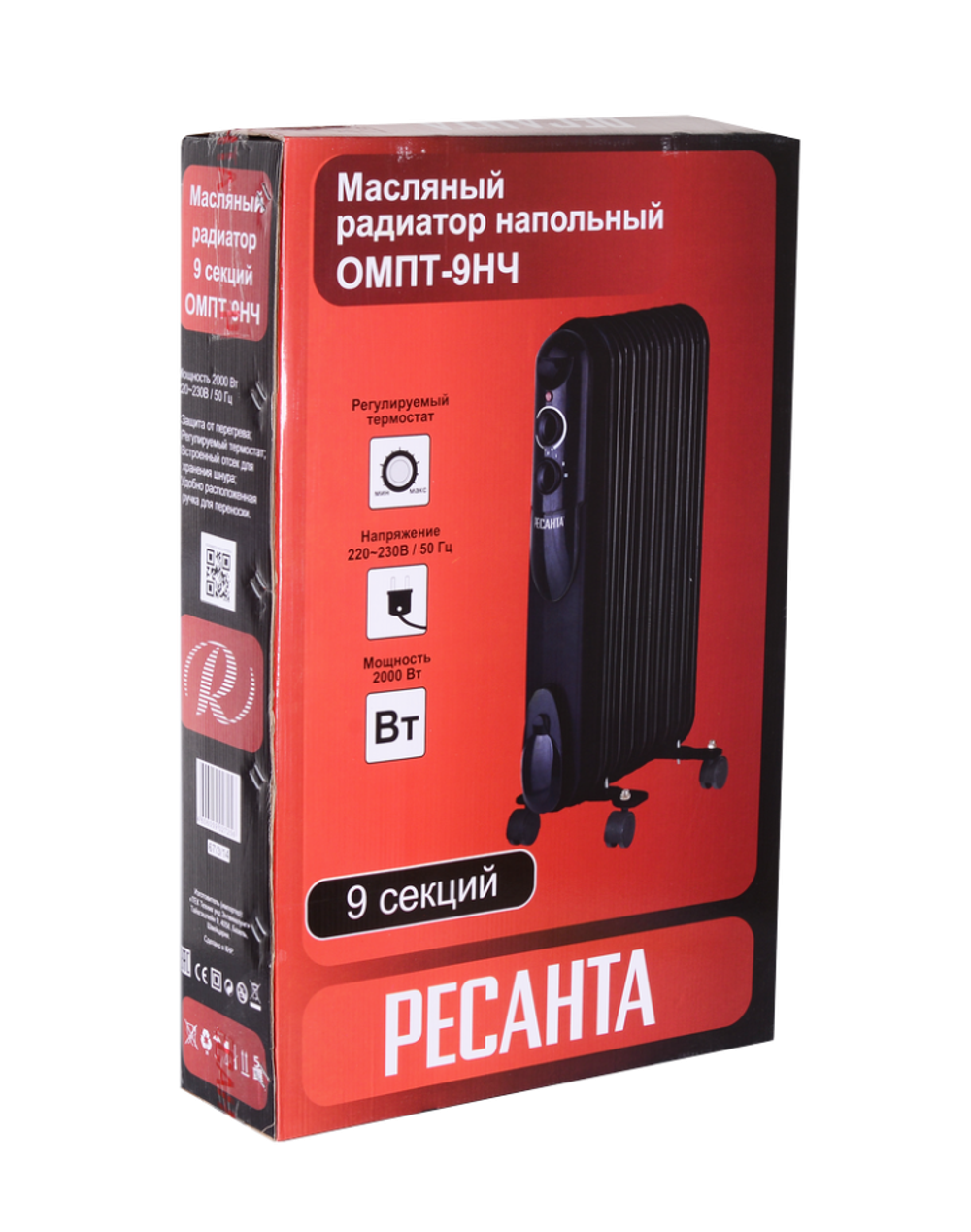 Масляный радиатор РЕСАНТА ОМПТ-9НЧ