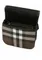 Сумка Burberry в клетку с кожаной отделкой