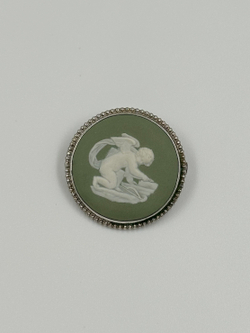 Брошь Wedgwood светло-зелёная
