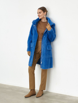 Шуба женская чебурашка тедди эко, SilverFox (арт. 1206)