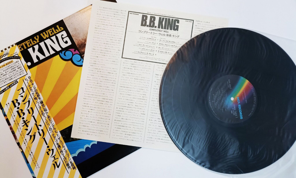 Винтажная виниловая пластинка LP B.B. King Completely Well (Japan 1980)