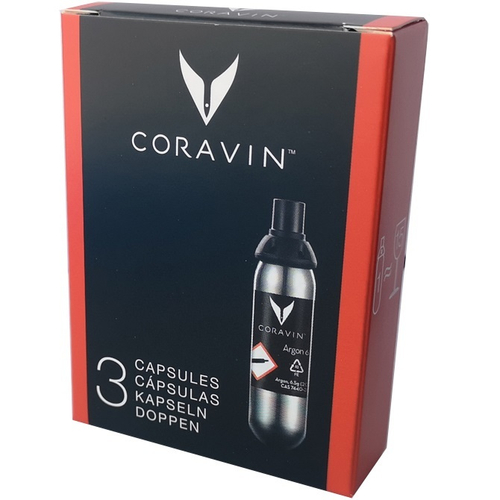 3 капсулы с газом Аргон для Coravin