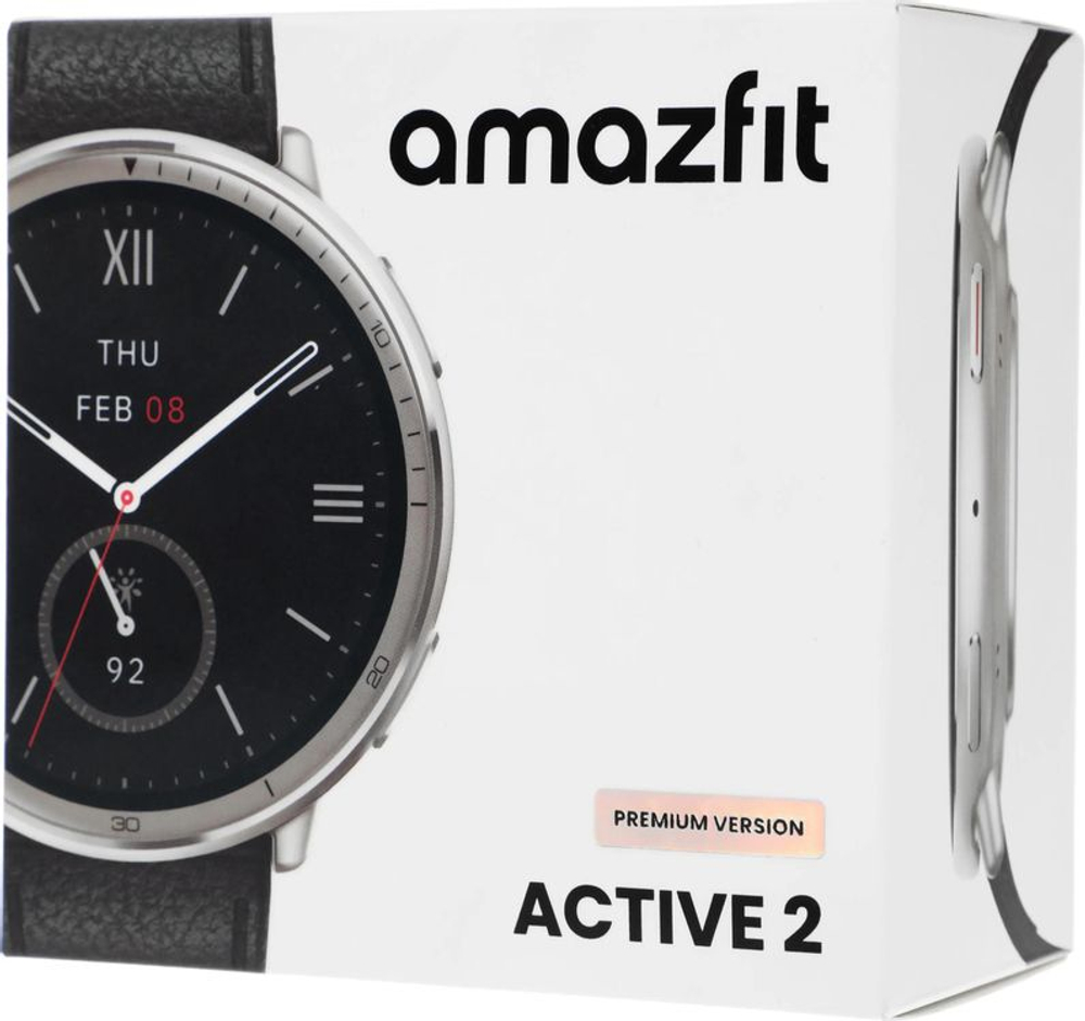Смарт-часы AMAZFIT Active 2R Premium A2437,  43.9мм,  1.32",  черный/серебристый