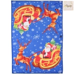 Полотенце кухонное «SPARKLE - Дедушка Мороз» 40*58 см, микрофибра 210 гр/м2